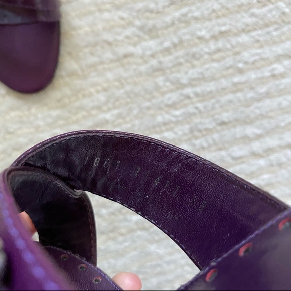 YSL Rive gauche purple slides - Picture 12 of 16